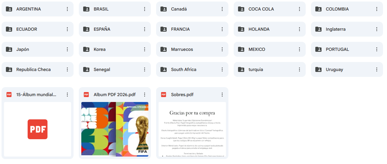 Pack MUNDIAL COMPLETO - Google Drive - MiloDigital
